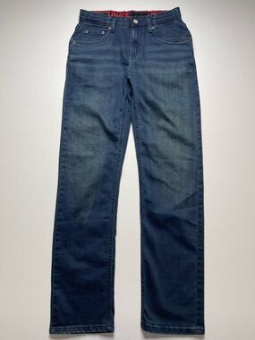 Levi's 514 Straight Fit Dark Wash Boys Jeans Size 16 REG W28 L30